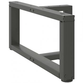 VidaXL Adjustable T-Shaped Coffee Table Legs 2 pcs Anthracite Steel 60x25cm