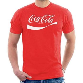 Coca-Cola Men's Vintage 1941 Wave Logo Tee – Red, Large