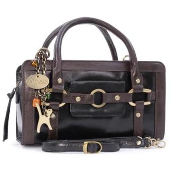 Black Roma Leather Shoulder Bag – Catwalk Collection, Women’s Small, Top Handle & Crossbody