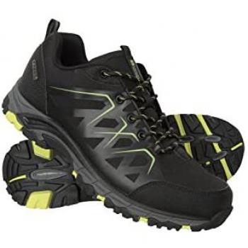 Rip‑Stop Waterproof Mountain Hiking Boots – Black, Men’s 10