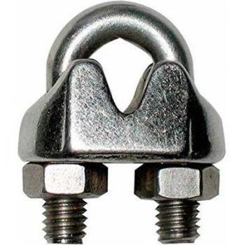 Étrier de fixation pour câble inox D.6mm