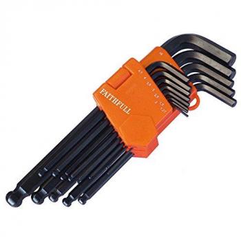 Ball End Long Arm Hexagon Key Set, 13 Piece (2.5mm)