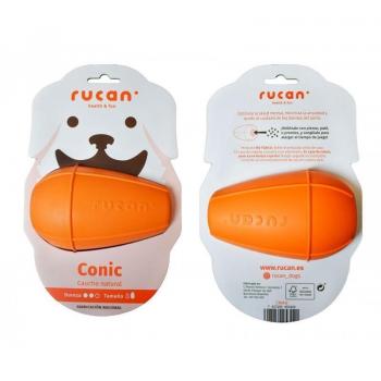 Rucan Brinquedo Conic Laranja Grande Dureza Média