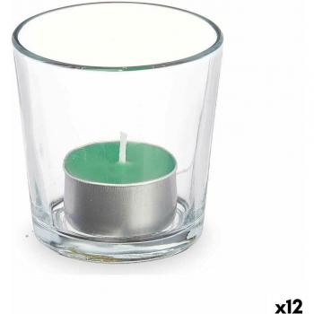Vela Perfumada 7 x 7 x 7 cm (12 Unidades) Vaso Bambú