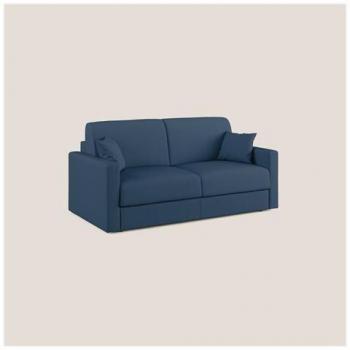 Sofá multiusos CHRIS azul – 120 × 197 cm, 166 cm de ancho