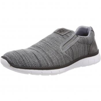 Rieker Herren B8752 Slip On Sneaker, Grau (Grey/Asphalt/Ozean), 44 EU