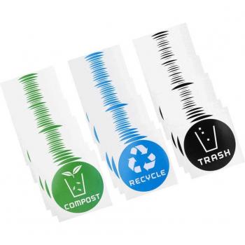 Trash Can Recycle Decal