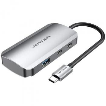 VENTION USB-C Dockingstation mit 3 USB3.0-Ports, PD 0,15m