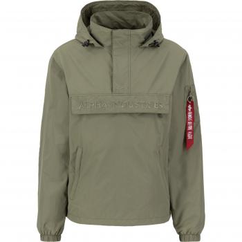 Blouson Anorak Vert S Alpha Industries avec Emblème Brodé