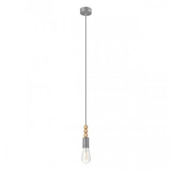 Plafón Colgante Slim de Lamkur Simon, acabado plata, 1x E27