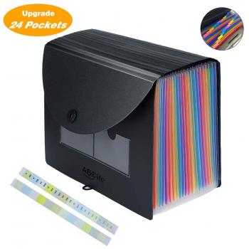 ABClife Self-Standing Accordion Document Filing Box with Cover