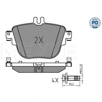 Pack de plaquettes de frein MEYLE 025 227 9217/PD