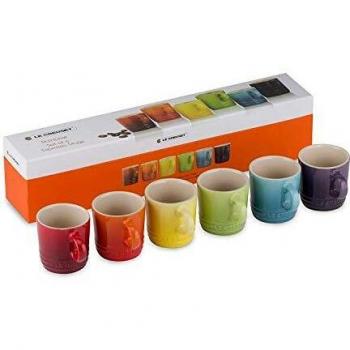 Le Creuset 6er Set Espressotassen 100ml Rainbow Collection