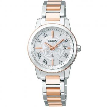 Rukia I Collection Women's Silver and Pink Gold Watch
