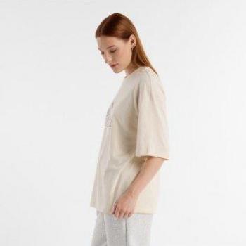 New Balance Damen T-Shirt „Flower Power“ – 100% Linen Blend – L