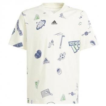 Adidas T-shirt Garçons crème multicouleur