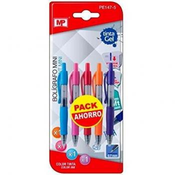 BOLÍGRAFO GEL MINI PUNTA FINA 0.7MM 4 PZ