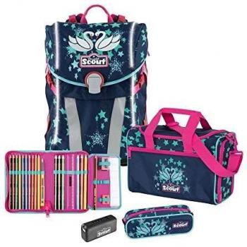 Scout Sunny Licht‑Schutz‑Ranzen‑Set (vier Teile)