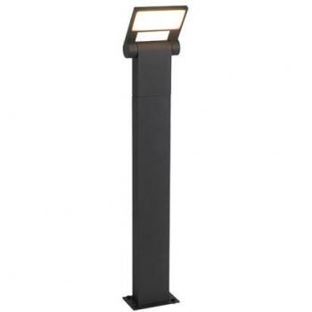 Poteau de jardin moderne gris avec LED IP54