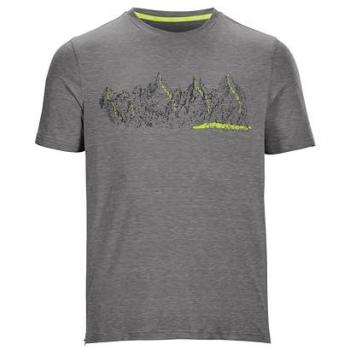 Killtec Lilleo MN C Herren Shirt – Rapid‑Dry Technologie, Mountain‑Print, Melange‑Farbe
