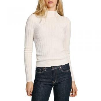 Jersey casual blanco de mujer con cuello alto Pepe Jeans