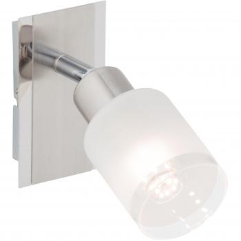 Metall‑Glas‑Wandlicht Giorgia – 3 W LED, 260 lm, 3000 K (mit Schalter)