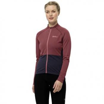 Maglia Jack Wolfskin Morobbia Fz Maniche Lunghe Rosa