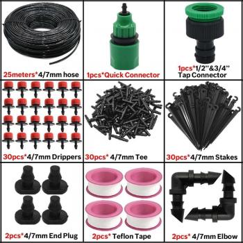 KESLA-Sistema de riego por goteo para jardines, goteros ajustables, 5M-50M