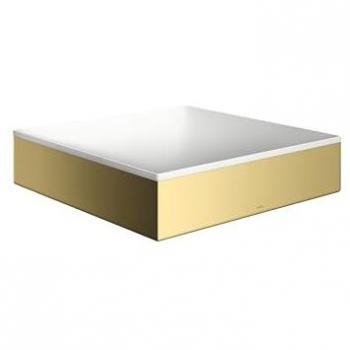 AXOR Suite Aufsatzwaschtisch [weiß matt/gold > Mineralwerkstoff/Metall] 42003990
