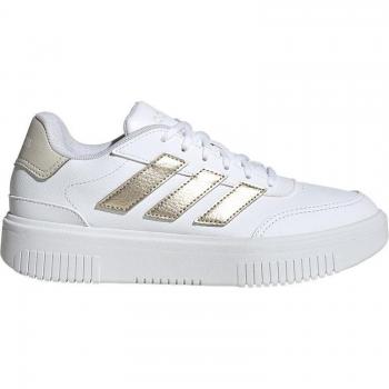 Courtblock Bold – Adidas Damen Sneaker Weiß-Gold