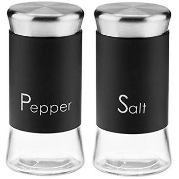Contenant à Sel en Verre Noir 150 ml
