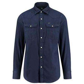 G-STAR RAW 3301 Shirt L/s, Camisa de Denim, Azul