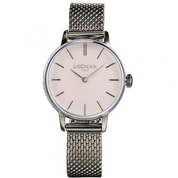 Locman 1960 Lady Armbanduhr, Silber, 32 mm