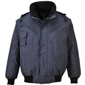 Oxford Weave 300D 4 in 1 Waterproof Bomber Jacket Navy
