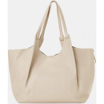 Gray Bubble Double Leather Handbag by Gianni Chiarini