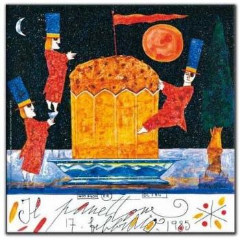 Panettone Musante Artopweb Édition bois multicolore 34×34×1,8 cm