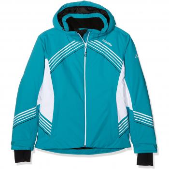 Turquoise Cold Blue Schoffel Lana Wool Blend Jacket, 40