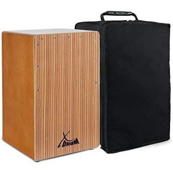 Cajon Basse XDrum El Bajo Noyer – Pack Housse à Motif Zébré