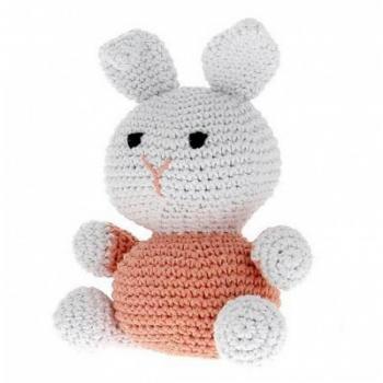 Lapin Amigurumi NILA Orange – Eco‑Barbante