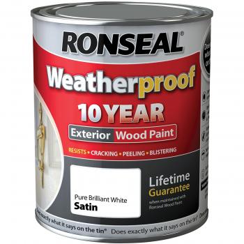 Durawood 10‑Year Weatherproofing, Satin White – 750 ml