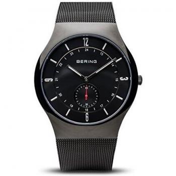 Bering Time Classic Black Steel Case Men's Watch