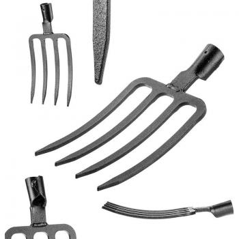Forche da giardino Kadax in acciaio a 4 denti