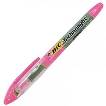 Textmarker Technolight (Bic 802305) – Rosa, Liquid Ink Technik