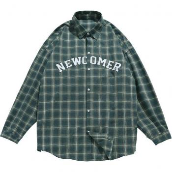 Lange Mouwen Plaid Shirt