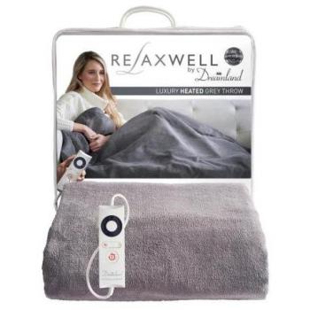 Luxury Velvety Heated Throw by Dreamland