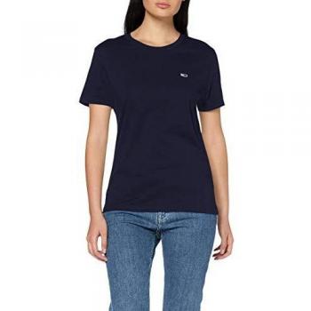 Tommy Jeans Damen Tjw Tommy Classics Tee Hemd, Blau (Twilight Navy), XL