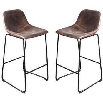 Rustic Vintage Café Seating – Pair of Bar Stools