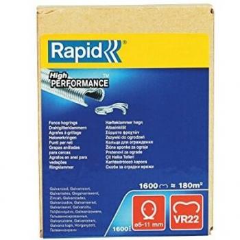 Rapid VR22 Galvanized Fence Hog Rings Boxed with 1600 Pieces