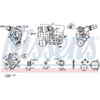 NISSENS 93557 Turbolader-Komponente