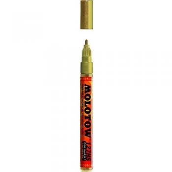 Molotow One4All 127 Lackmarker Einzelmarker Design Marker 40 Colours Farben(228 Metallic Gold)